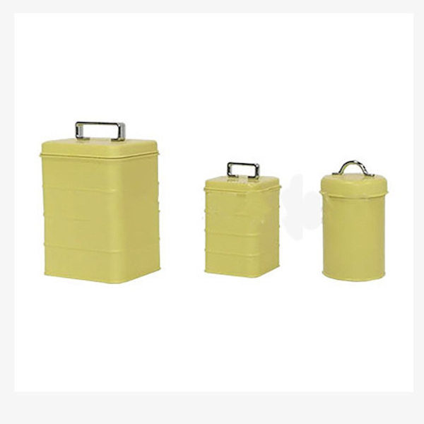 Nukkekodin leipäsäiliö Miniatyyri leivontasäiliö KELTAINEN LOUNAS yellow lunch box-lunch box