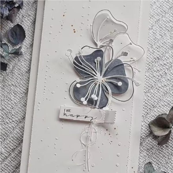 1 sett Lotus Leaf Die-cuts Metall Blondedekorasjon Cutting Dies