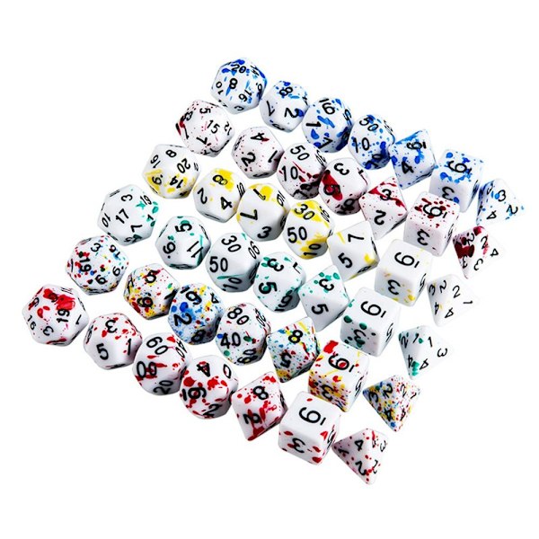 7kpl/ set DND Dice Polyhedral Nopan VÄRIN VAIHTO 1 VÄRI color changing 1