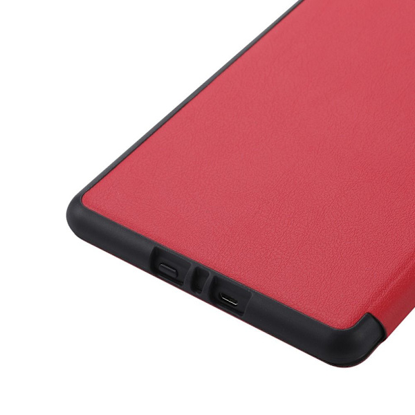 6 tommers E-Reader Smart Case PQ94WIF Beskyttelsesskall RØD Red