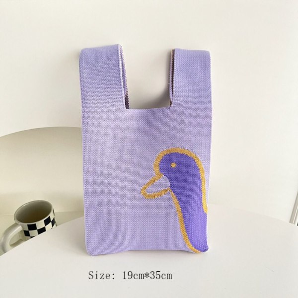 Knit Handbag Knot Wrist Bag 1 1 1