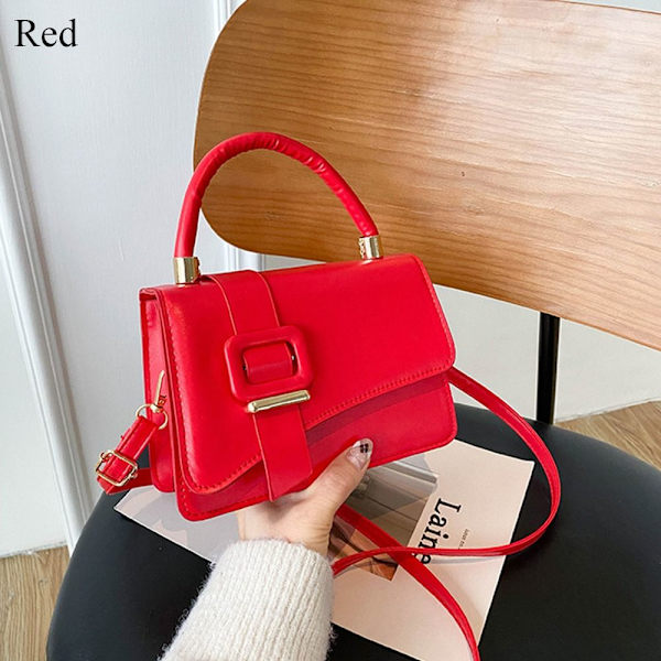 Skuldertaske Messenger Bag RØD red