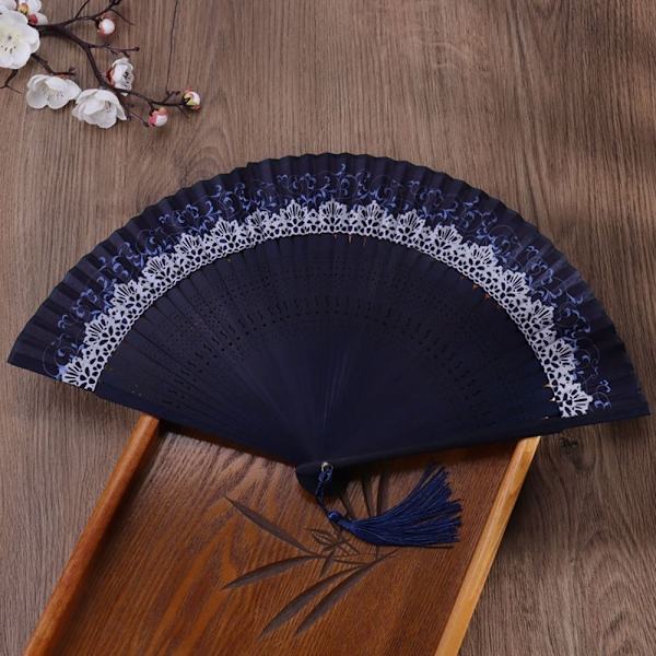 Skiftende Crown Fan Folde Fan LILLA purple