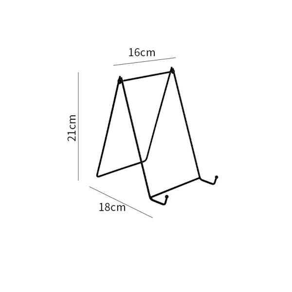 Iron Display Stand Wire Rautateline MUSTA L black L