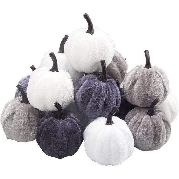 4stk Fake Pumpkin Halloween Decoration ROYAL BLUE royal blue