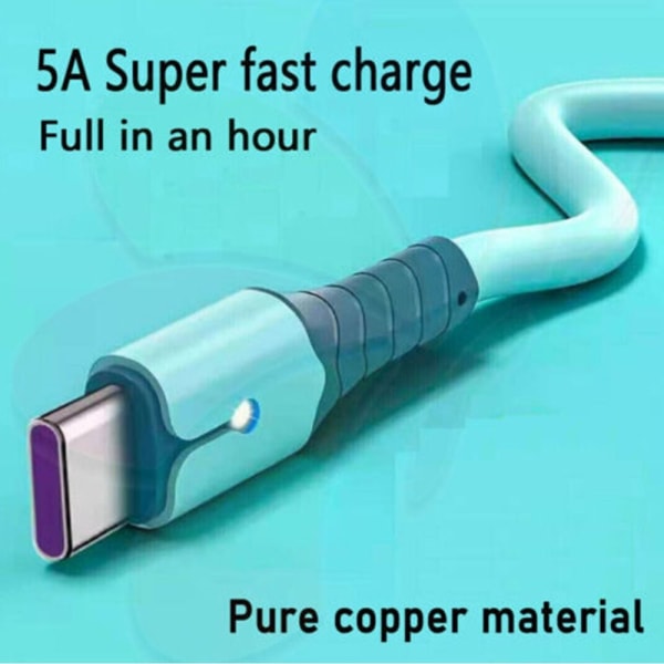 Ladekabel Hurtigtelefonlader GRØNN 1,5MTYPE-C TYPE-C Green 1.5MType-C-Type-C
