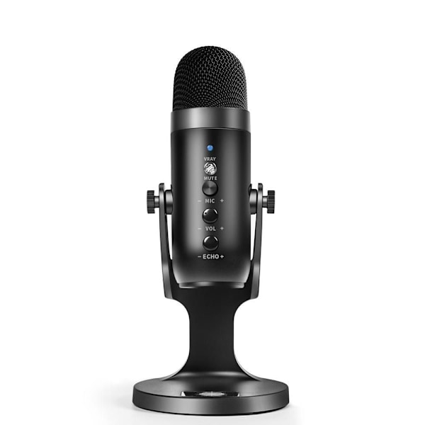 USB kondensaattorimikrofoni Dynaaminen mikrofoni MUSTA black