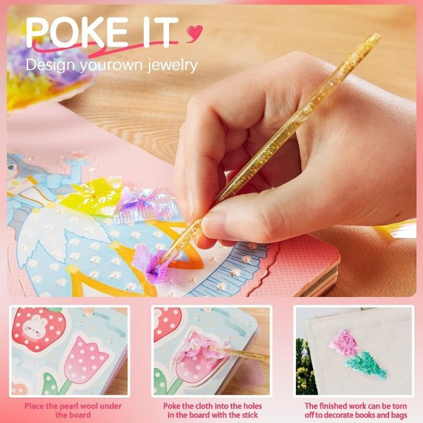 Poke Art DIY-leksaker Pedagogiska Poke Painting 3D-pedagogiska leksaker Dream Princess