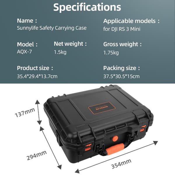 För DJI RS 3 Mini Storage Box Väska Handhållen bärbar case