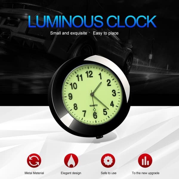 Bilklocka Digital Klocka SVART black