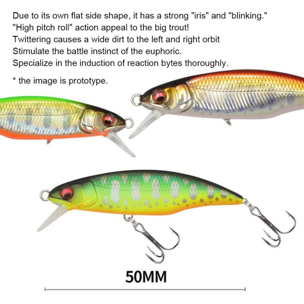 synkende Minnow Baits fiskekroker A A A