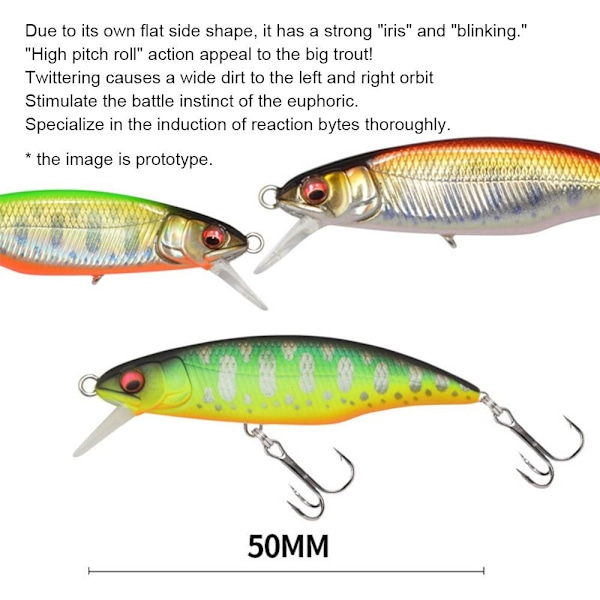 uppoava Minnow Baits Fish Hooks C C C