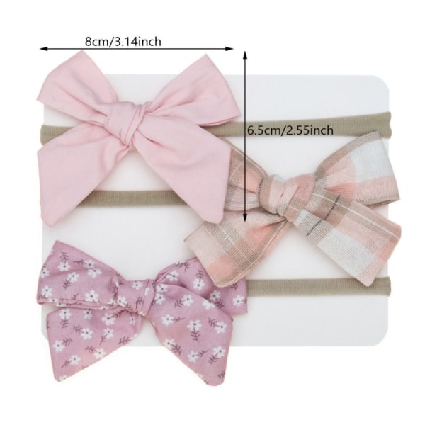 3 STK Babysløyfer sett Håndlaget tilbehør DESIGN 7 DESIGN 7 Design 7