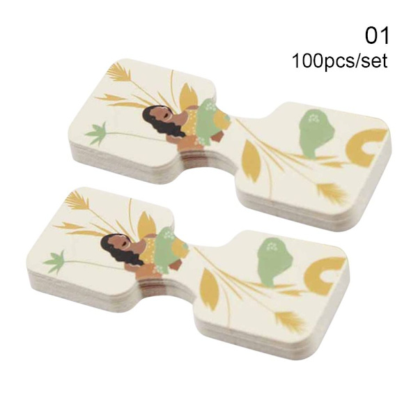 100 kpl/erä Korut Display Card Kaulakoru Hiuslenkki Rannekoru 100pcs 01