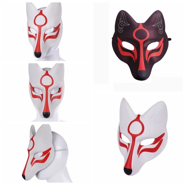 Foxes Masker Cosplay Masker VIT white