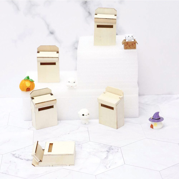 Postilaatikkomalli Miniatyyri postilaatikkolelu Keittiökalustelelu