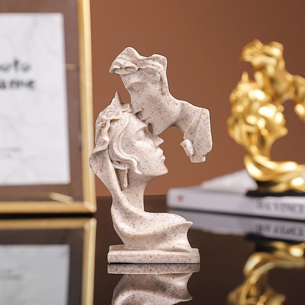 Lovers Statue Kyssing Posture GRADIENT GRADIENT Gradient