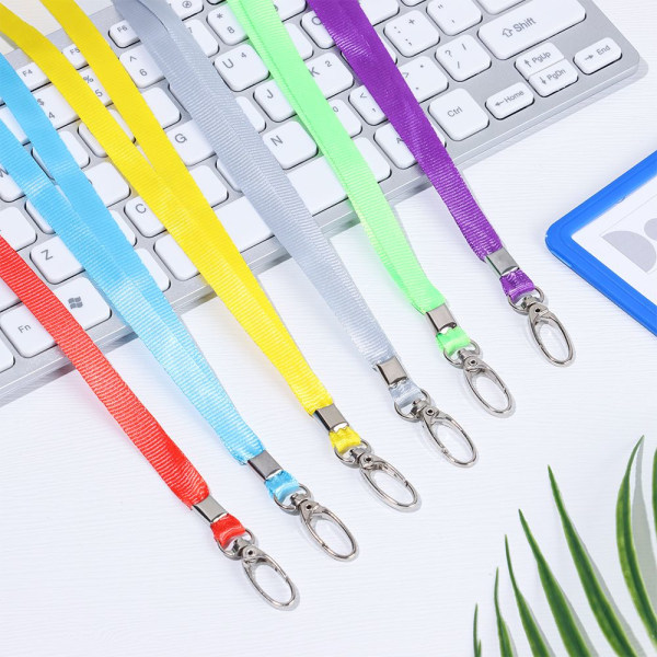 1 stk. Halsstropp Lanyard ID-kortholder GRÅ Grey