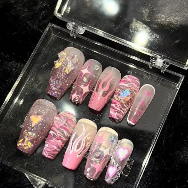 French Fake Nails Ballerina False Nail L L