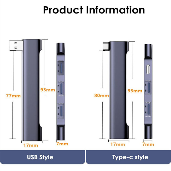 4 IN 1 USB-C HUB Universal USB 3.0 -telakointiasema