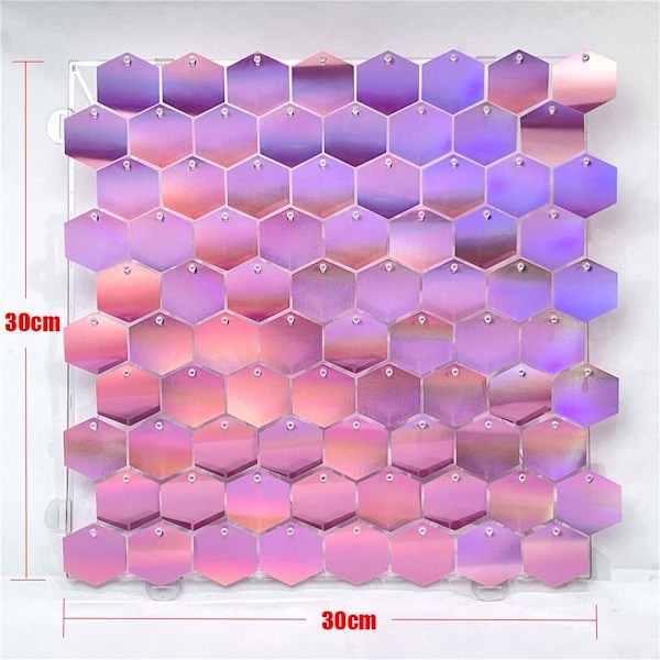 Hexagon Shimmer Board Sequin Panel SØLV SØLV Silver
