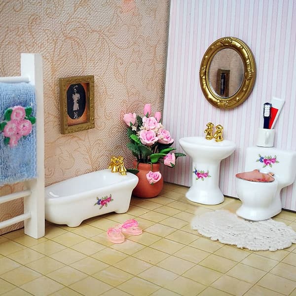 Dockskåp Set Badrumsmodell ROSE ROSE Rose