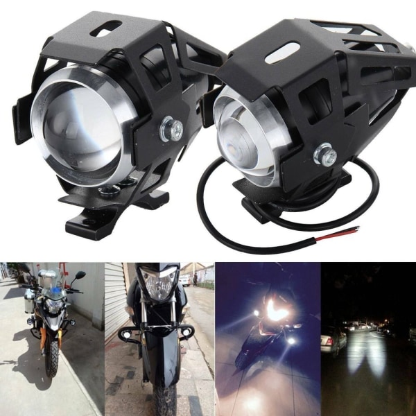 2 STK LED Forlygte Motorcykel Køre Spotlight 1 STK 1 STK 1pc