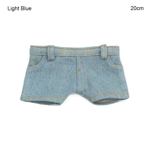 15cm/20cm Dukketøj Mode Bomuldsbukser LYSEBLÅ 20CM Light Blue 20cm