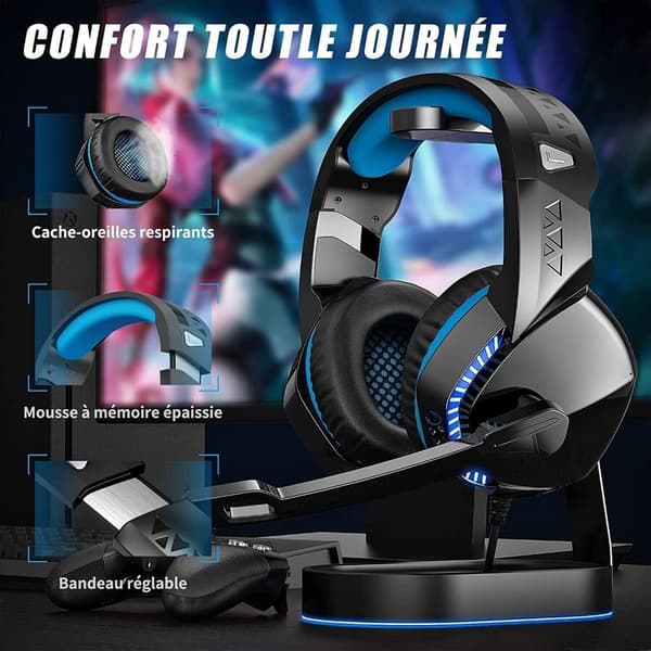 PS5 Gaming Headset Hörlurar med kabel