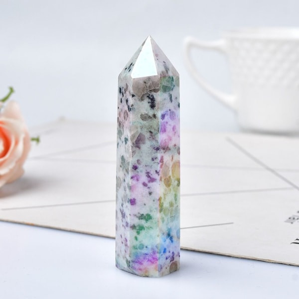 Natural Aura Crystal Column Hexagonal Crystal Tower 5CM-6CM 5cm-6cm