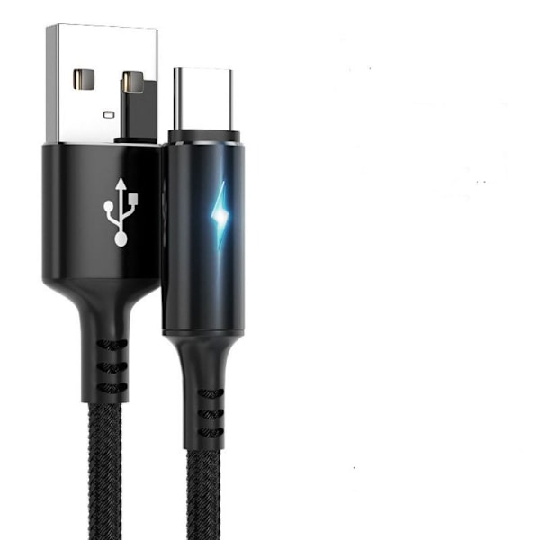 Typ C Kabel Datasladd SVART 2M Black 2M