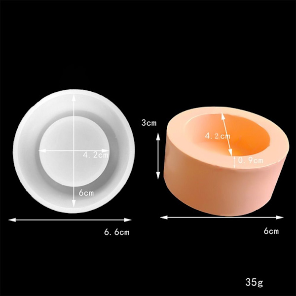 Lysestaker Silikonform 2 2 2