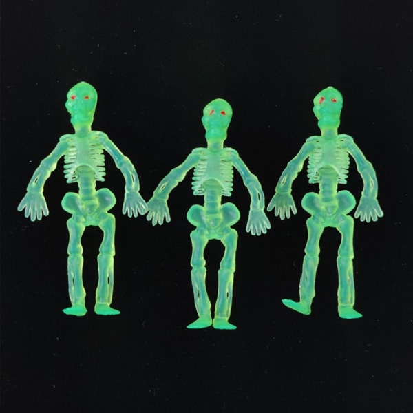 24 kpl Skull Doll Skeleton Riipus 7CMLUMINOUS LUMINOUS 7cmLuminous