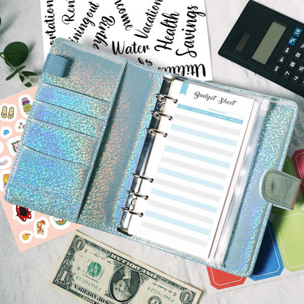 Savings Challenge Binder Säästökirja KELTAINEN yellow