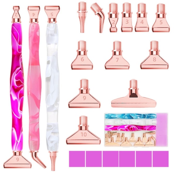 Diamantmaling Pen Point Drill Penne ROSE GOLD-A ROSE GULD-A