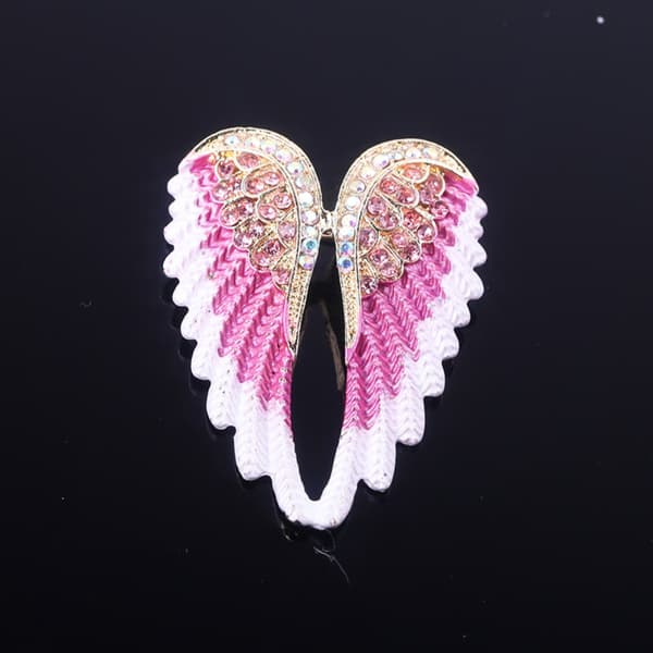 2 stk. brosjer Engelvinger ROSA pink