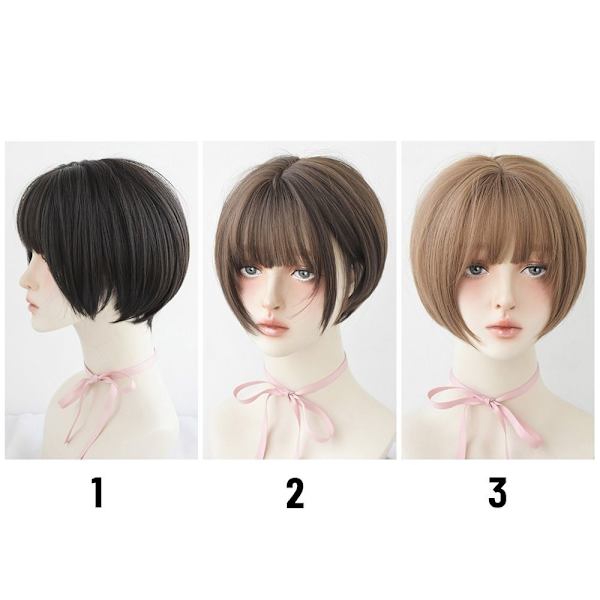 Short Wig Bangs Wig 1 1 1