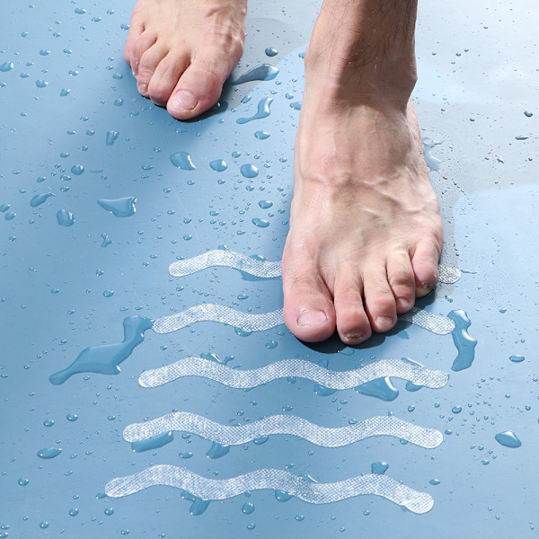 24ST Anti-Slip Strips Bath Safety Strips BLUE LONG STRIP blue Long strip