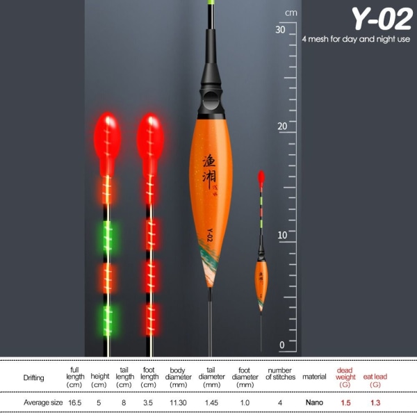 Fiske lokke flyter Bobbers Y-07 Y-07 Y-07