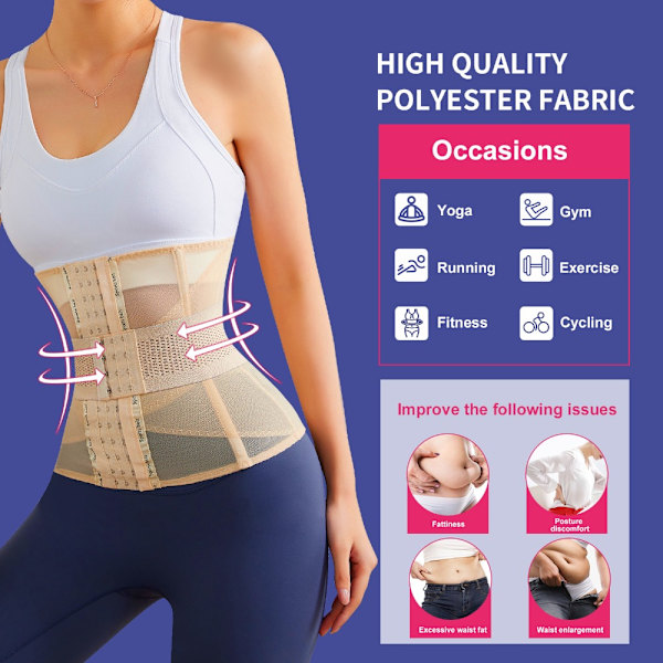 Shaper Waist Trainer Belly Waist Trainer SORT L black L