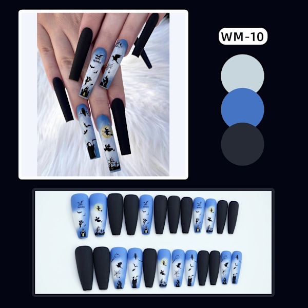 Halloween tekokynnet Pumpkin Nails WM-10 WM-10 WM-10