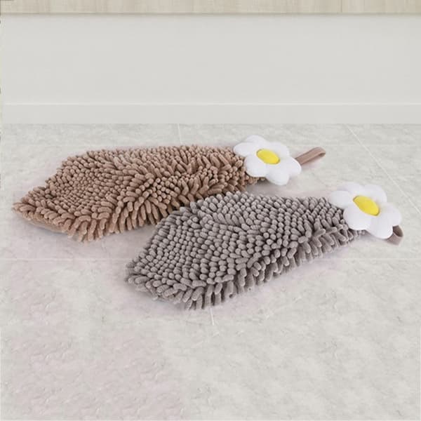 Chenille käsipyyhe nenäliina HARMAA Gray