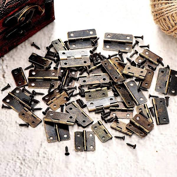60 stycken små gångjärn Mini gångjärn Retro gångjärn