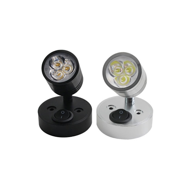 LED Væglampe Camper Van Lys SORT VARMT-LYS VARMT-LYS Black Warm-Light-Warm-Light