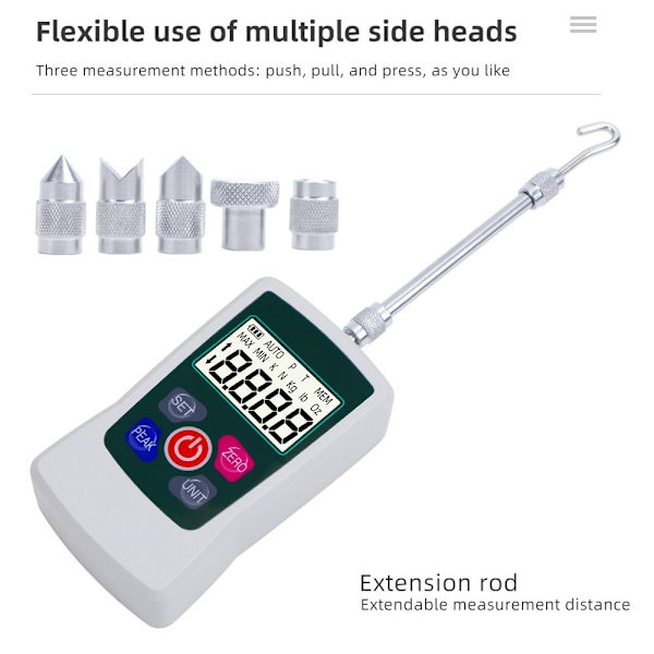 Digital Force Gauge 500N Push Pull Meter Bærbar Force Meter