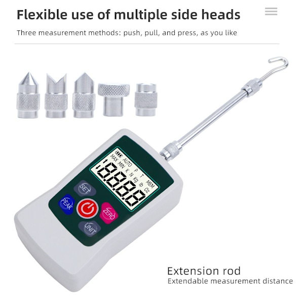 Digital Force Gauge 500N Push Pull Meter Bärbar kraftmätare