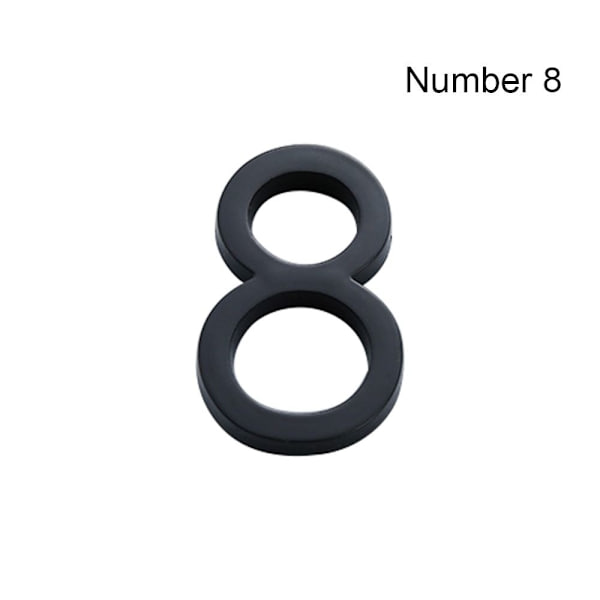 4 tommer/10 cm døretiket Nummermærke NUMMER 8 NUMMER 8 Number 8
