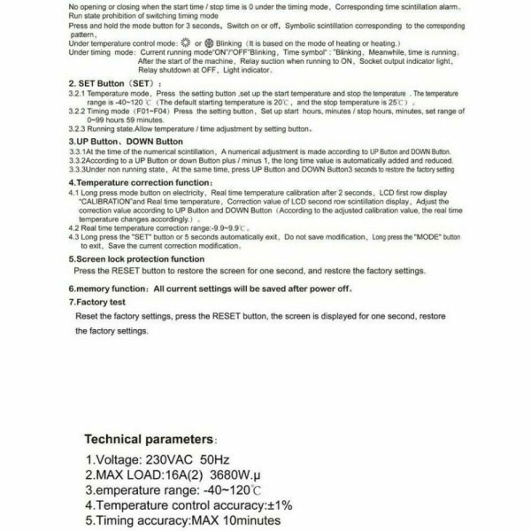 Timer Termostat Temperatur Controller Sensor