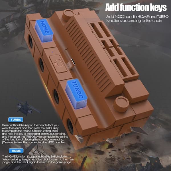 Styrenheter Adapter Game Handle Converter USB adapter