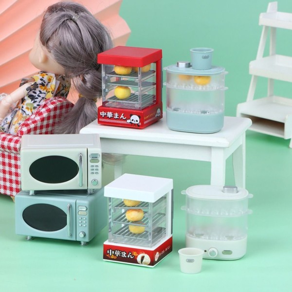 Dockskåp Mikrougn Miniatyrmatångare VIT MIKROUGN white micro oven-micro oven